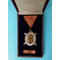 Národní Garda - DOK IV. - III. stupeň pro čestné členy 1.třída 1937-39 v orig. etui - za civilní zásluhy (plochý) - VZÁCNÝ