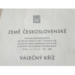 Dekret - Československý válečný kříž 1914 -1919 - uděleno 1938 podpis gen. Jan Syrový