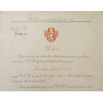 Dekret - Pamětní odznak pro Čs. dobrovolníky 1918-19 - udělen 1946