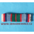 Náprsní stužka našívací - Pamětní medaile 21. střeleckého pluku Terronského bez miniatury