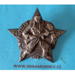 Číslovaný odznak Československého partyzána - neznačený - originální etue - těžká miniatura zn. Mincovna Kremnica pr. 23mm - vzácné