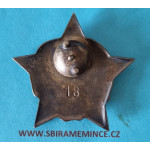 Číslovaný odznak Československého partyzána - neznačený - originální etue - těžká miniatura zn. Mincovna Kremnica pr. 23mm - vzácné