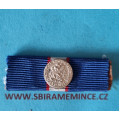 Náprsní stužka na sponu - Řád Slovenského národního povstání SNP - II.třída s miniaturou