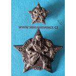 Miniatura - Klopový odznak Čs partyzán na šroub - zn. Mincovna Kremnica - pr. 23mm - tmavý