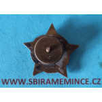 Miniatura - Klopový odznak Čs partyzán na šroub - zn. Mincovna Kremnica - pr. 23mm - tmavý