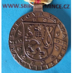 Československá medaile Za vítězství - Mezispojenecká medaile Vítězství na čince - etue - varianta bez podpisu - padělek zn. LA - Alexander Leisek - vzácné