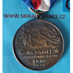 Pamětní medaile Manifestačního Sjezdu Dobrovolců 1946 - Medaile I. celostátního sjezdu odbojové skupiny VICTORIA v orig. etui