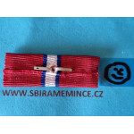 Náprsní stužka - miniatura - ČS revoluční medaile - Ruské legie - na přišití štítek 8