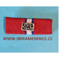 Náprsní stužka - miniatura - ČS revoluční medaile - Francouzské legie - na přišití štítek 23