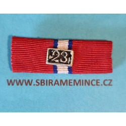 Náprsní stužka - miniatura - ČS revoluční medaile - Francouzské legie - na přišití štítek 23