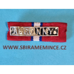 Náprsní stužka - miniatura - ČS revoluční medaile - Francouzské legie - na přišití štítek ARGONNY