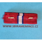 Náprsní stužka - miniatura - ČS revoluční medaile - Italské legie - na přišití štítek DOSSALTO