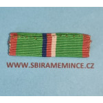 Náprsní stužka našívací Stříbrná medaile IV. pluku Stráže svobody