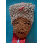 Závěsná fraková miniatura na stužce - Československá revoluční medaile - var. bez podpisu - 2. varianta závěsného ouška