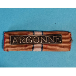 Náprsní našívací stužka  - ČS revoluční medaile - Francouzské legie - štítek ARGONNE