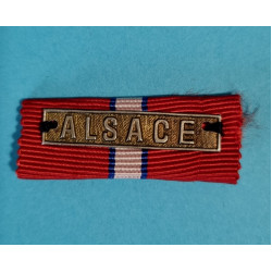 Náprsní našívací stužka - ČS revoluční medaile - Francouzské legie - štítek ALSACE