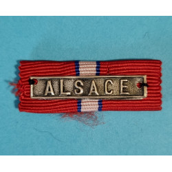 Náprsní našívací stužka - ČS revoluční medaile - Francouzské legie - štítek ALSACE