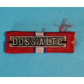 Náprsní stužka - miniatura - ČS revoluční medaile - Italské legie - na přišití štítek DOSSALTO