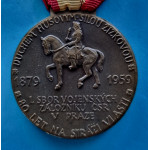 Pamětní medaile I. sboru vojenských záložníků ČSR v Praze z roku 1959 - varianta třmínkové ouško