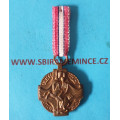 Závěsná miniatura - Československá revoluční medaile s podpisem