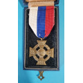 Kříž vojenských záložníků z Trnavy v etui