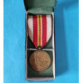 Bronzová medaile IV. pluk Stráže svobody bez hvězdičky na stuze , orig. etue