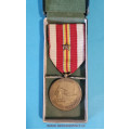 Bronzová medaile IV. pluk Stráže svobody s bronzovou hvězdičkou na stuze , orig. etue