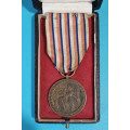 Pamětní medaile Manifestačního sjezdu dobrovolců let 1918-19 v etui - varianta silné ouško