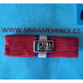 Náprsní stužka - miniatura - ČS revoluční medaile - Francouzské legie - na přišití štítek 21
