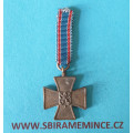 Závěsná fraková miniatura - odznak Pamětní odznak Československého dobrovolce z let 1918-19