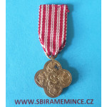 Závěsná fraková miniatura na stužce - Československý Válečný kříž 1914 - 1919