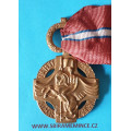 Československá revoluční medaile - s podpisem AB - Pařížské vydání 1918-1919  " RUSKÉ LEGIE s označením čísla pluku „7“