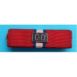 Náprsní stužka - miniatura - ČS revoluční medaile - Ruské legie - na přišití štítek ČD 