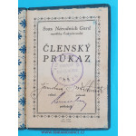 Členský průkaz - Svaz Národních Gard - 2.11.1930 NG 8 Turnov