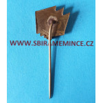 Členský odznak Svaz Brannosti - SB - na jehlu 17x17mm - zn. Mincovna Kremnica