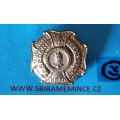 Národní Garda - odznak "NG 69 PŘEDÁNÍ PRAPORCE Duchcov " 12.IX.1937 - 25x25mm - zlatý