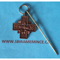 Národní Garda - Fraková miniatura odznak SNG - Pamětní kříž Za věrné služby 1938 - nesignovaný , typ 1945
