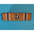 Národní Garda - DOK IV. připínací náprsní stužka II. důstojnický stupeň 2.třída typ 1931-36/37-39 za civilní zásluhy - stříbrná