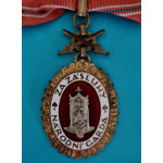 Národní Garda - DOK IV. I. velitelský stupeň 3.třída 1937-39 s meči - bez podložení římskými meči (plochý) - VELMI VZÁCNÝ