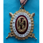 Národní Garda - DOK IV. - II. důstojnický stupeň 3. třída 1937-39 za civilní zásluhy - (plochý) - VZÁCNÝ