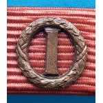 Národní Garda - DOK IV. připínací náprsní stužka III. stupeň pro čestné členy 1.třída typ 1936/37-39 za civilní zásluhy - bronzová