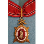 DOK IV. - Československá národní garda čestný odznak s hvězdou II.velitelský stupeň 2.třída 1945-49 v orig. etui - s meči