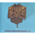 Odznak NÁRODNÍ GARDA na zapichovací jehlici - I. sjezd Národních Gard - v Plzni  15-17-VIII-1930