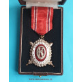 Národní Garda - DOK IV. - III. stupeň pro čestné členy 2. třída 1937-39 v orig. etui - za civilní zásluhy (konklávní) - VZÁCNÝ