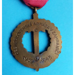 Pamětní medaile ČS armády v zahraničí - II. pražské vydání 1945 - 1947 - Johann Zineder-  v orig. etui - štítky VB,F,SV