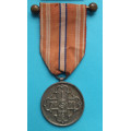 Pamětní odznak pro Československé dobrovolníky 1918-19 na sponě - bílý kov varianta e