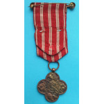 Československý Válečný kříž 1914 - 1919 - vydání 1945-1946 na čince v orig. etui -var. III. - 3x lipová ratolest