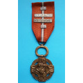 ORIGINÁL - Československá revoluční medaile - s podpisem AB - Pařížské vydání z let 1918-1919 - Francouzské legie - štítky - „ALLSACE“ „ARGONNE“  „22“ a „21" - vzácná varianta