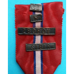 Československá revoluční medaile - s podpisem AB - vydání z let 1920-1938 - Ruské legie - štítky ČD , SBOROV , SIBIŘ a „8“ - var. těžká tmavá