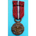 Československá revoluční medaile - bez podpisu medailéra - dutá - Ruské legie - „6“ , „8“ a „1“ - var. dutá tmavá